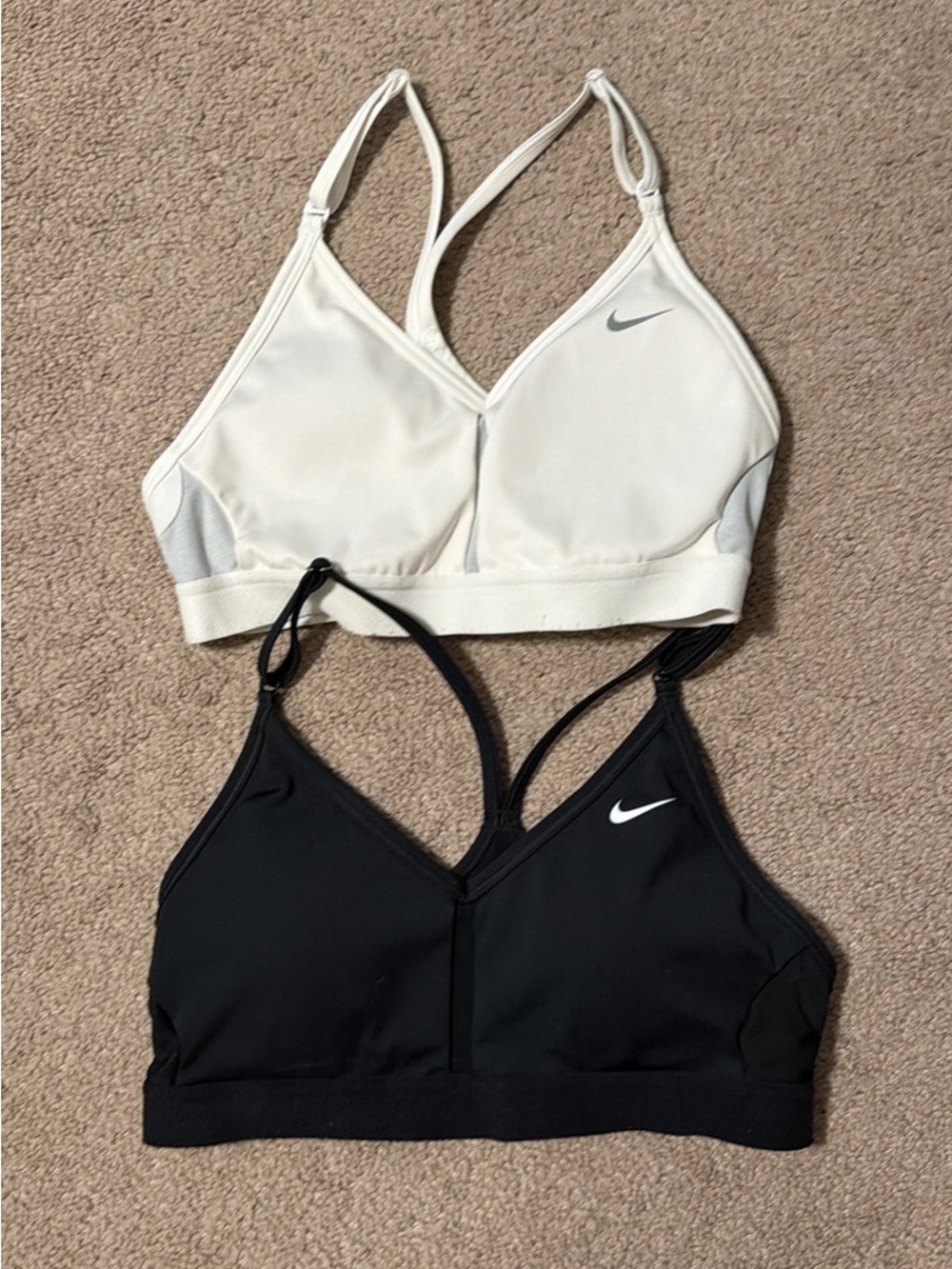 Nike Two-Pack Light Support Sports Bras - White & Black